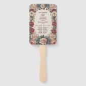 王室のビクトリアンお洒落結婚フローラ ハンドファン (裏面)