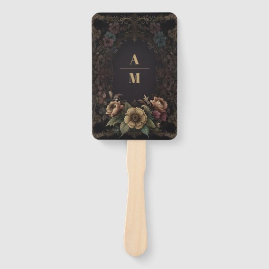 王室のビクトリアンゴシック結婚フローラ ハンドファン (正面)