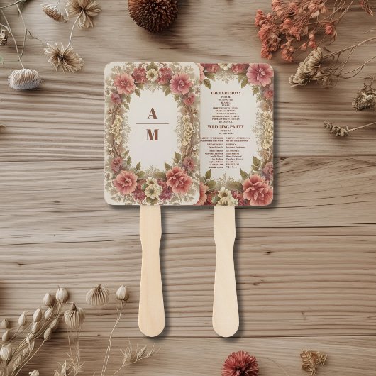 王室のビクトリアンフローラ結婚オーナメント ハンドファン