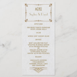 王室のフルーアデリスアールデコ金ゴールドホワイト20sメニュー メニュー