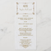 王室のフルーアデリスアールデコ金ゴールドホワイト20sメニュー メニュー (正面)