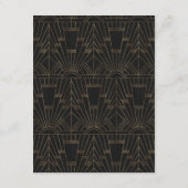 王室のフルーアデリスアールデコ1920s結婚 エンクロージャーカード (裏面)