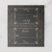 王室のフルーアデリスアールデコ1920s結婚 プレイスカード (外部開封)