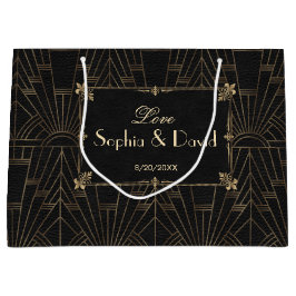 王室のフルーアデリスアールデコ1920s結婚 ラージペーパーバッグ