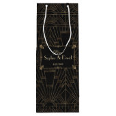 王室のフルーアデリスアールデコ1920s結婚 ワインギフトバッグ (裏面)