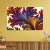 王室のフローラのラップされたキャンバス キャンバスプリント (インサイチュ (リビング))