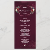 王室のブルゴーニュフローラジオメト結婚リのメニュー メニュー (正面)