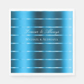 王室のブルーリ結婚ボンブライダルシャワー スタンダードランチョンナプキン (正面)