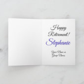 王室のブルー65と退職したHappy Retiment カード (内部)