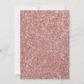 王室のプリンセスバラ金ゴールドグリッターブライダルシャワー 招待状 (裏面)