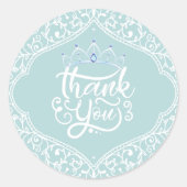 王室のプリンセスパーティーありがとう ラウンドシール (正面)