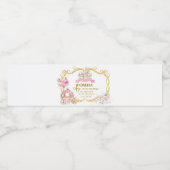 王室のプリンセスピンクカボチャボトルラベル ペットボトルラベル (シングルラベル)