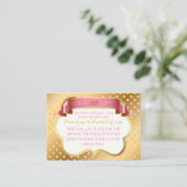 王室のプリンセスピンク金ゴールドクラウンブックリクエスト エンクロージャーカード (スタンド正面)