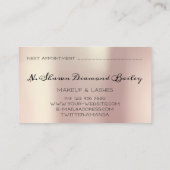 王室のプリンセスメイクアップアーティストラッシュバラグリーン 予約カード (裏面)