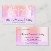 王室のプリンセスメイクアップアーティスト遺跡自筆証書 予約カード (正面/裏面)