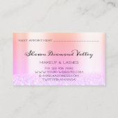 王室のプリンセスメイクアップアーティスト遺跡自筆証書 予約カード (裏面)