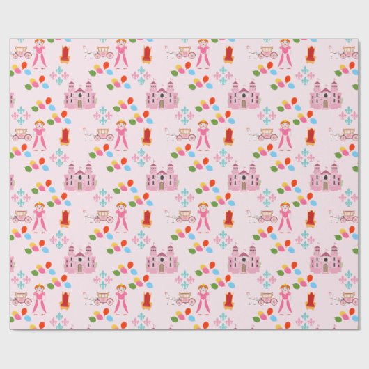 王室のプリンセス誕生会 ラッピングペーパー (フラット)
