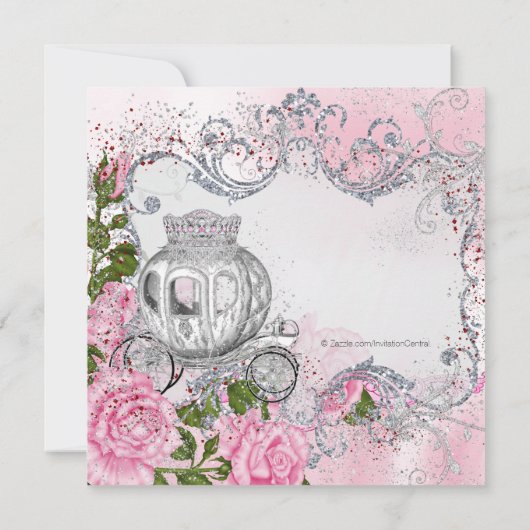 王室のプリンセス誕生会 招待状 (裏面)