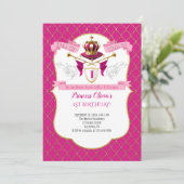 王室のプリンセス誕生日パーティーの招待 招待状 (スタンド正面)