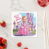 王室のプリンセス4歳の誕生日 スタンダードカクテルナプキン (インサイチュ)
