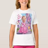 王室のプリンセス4歳の誕生日 Tシャツ (正面)