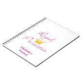 王室のプリンセス ノートブック (左側)