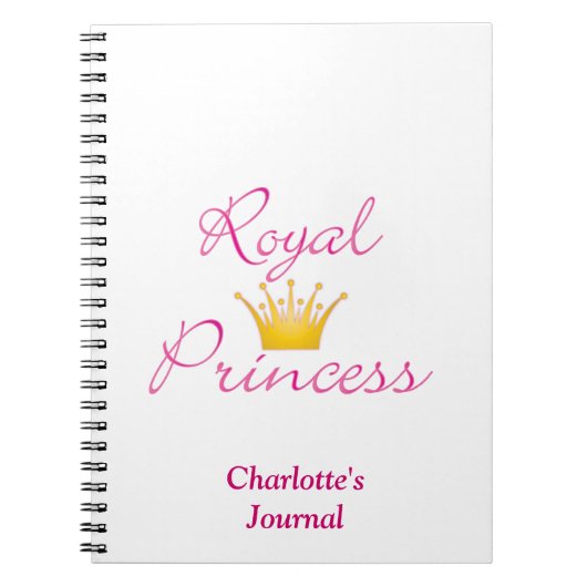 王室のプリンセス ノートブック (正面)