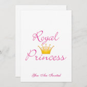 王室のプリンセス 招待状 (正面/裏面)