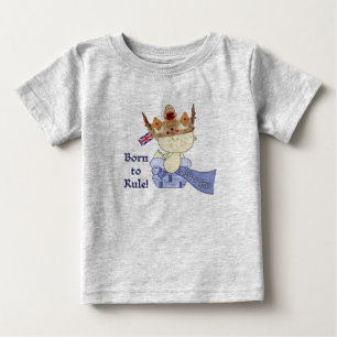 王室のベビーと王冠生まれ/支配! ベビーTシャツ