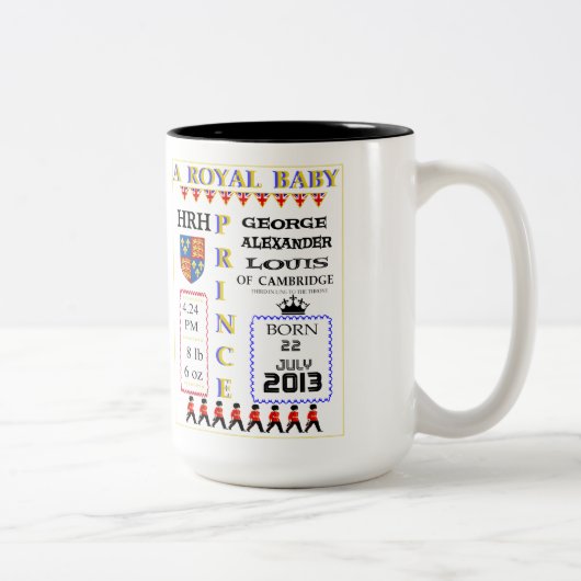 王室のベビープリンス記念マグ ツートーンマグカップ (右)