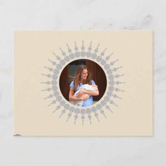 王室のベビー ポストカード (正面)