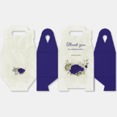 王室のベージュ結婚フローラ フェイバーボックス (見開き)