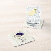 王室のベージュ結婚フローラ ペーパーコースター (インサイチュ)