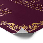 王室のミュース中世ファンタジー旧世界地図結婚の ポスター (角)