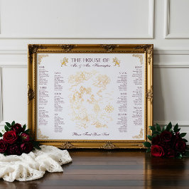 王室のミュース中世ファンタジー旧世界地図結婚の ポスター