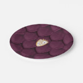 王室のムーズ中世ドラゴンファンタジーモノグラムクレスト ペーパープレート (アングル)