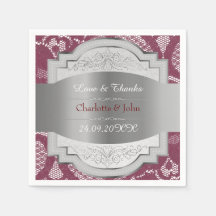 王室のヴィンテージレースパーソナライズされたブルゴーニュ銀