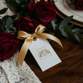 王室の中世ファンタジーライオンエンブレム結婚 ギフトタグ