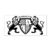 王室の中世ファンタジーライオンエンブレム結婚 ラバースタンプ (インプリント)