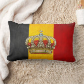 王室の冠[ベルギー] ランバークッション (ブランケット)