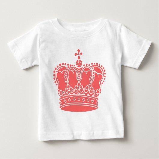 王室の冠 – 熱帯ピンク ベビーTシャツ (正面)
