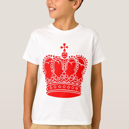 王室の冠 – 赤 Tシャツ (正面)