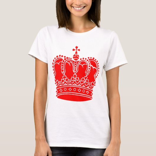 王室の冠 – 赤 Tシャツ (正面)