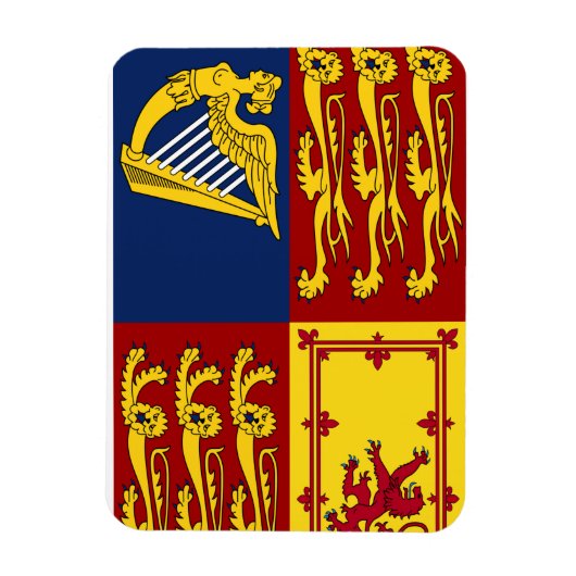 王室の国統一された旗 マグネット (縦)