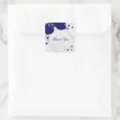 王室の大理石葉銀感謝してい スクエアシール (バッグ)