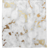 王室の大理石金ゴールド シャワーカーテン (正面)