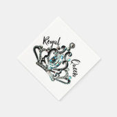 「王室の女王」 スタンダードカクテルナプキン (角)