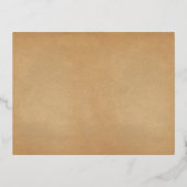 王室の実在結婚サンキューカード 箔招待状ポストカード (裏面)