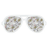 「王室の層:王の積み重なったポーカーカード」 アビエーターサングラス (正面)