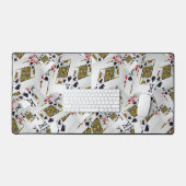 「王室の層：王の積み重なったポーカーカード」 デスクマット (キーボード&マウス)